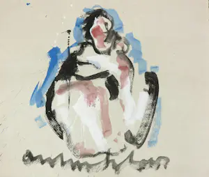 Anton Heyboer - Inkttekening op dik papier, Figuur kopen? Bied vanaf 200!