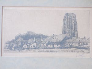 Herman Heuff - St Lievens Monstertoren in Zierikzee - Ets kopen? Bied vanaf 45!