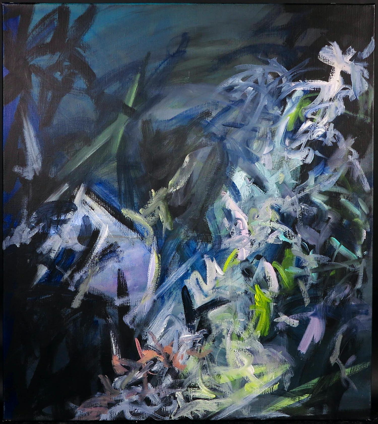 Cobi Nieuwstad - Acryl op doek, Nachtschade kopen? Bied vanaf 1!