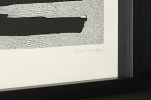 Jan Schoonhoven - Prachtig zeefdruk, gesigneerd en genummerd & fraai ingelijst kopen? Bied vanaf 1190!