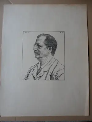 Jan Veth - Litho's van 7 bekende mensen van Nederland, uitgebracht van 1893 en 1896 kopen? Bied vanaf 80!
