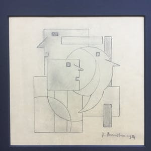 Klaas Boonstra - 6 kubistische tekeningen kopen? Bied vanaf 40!