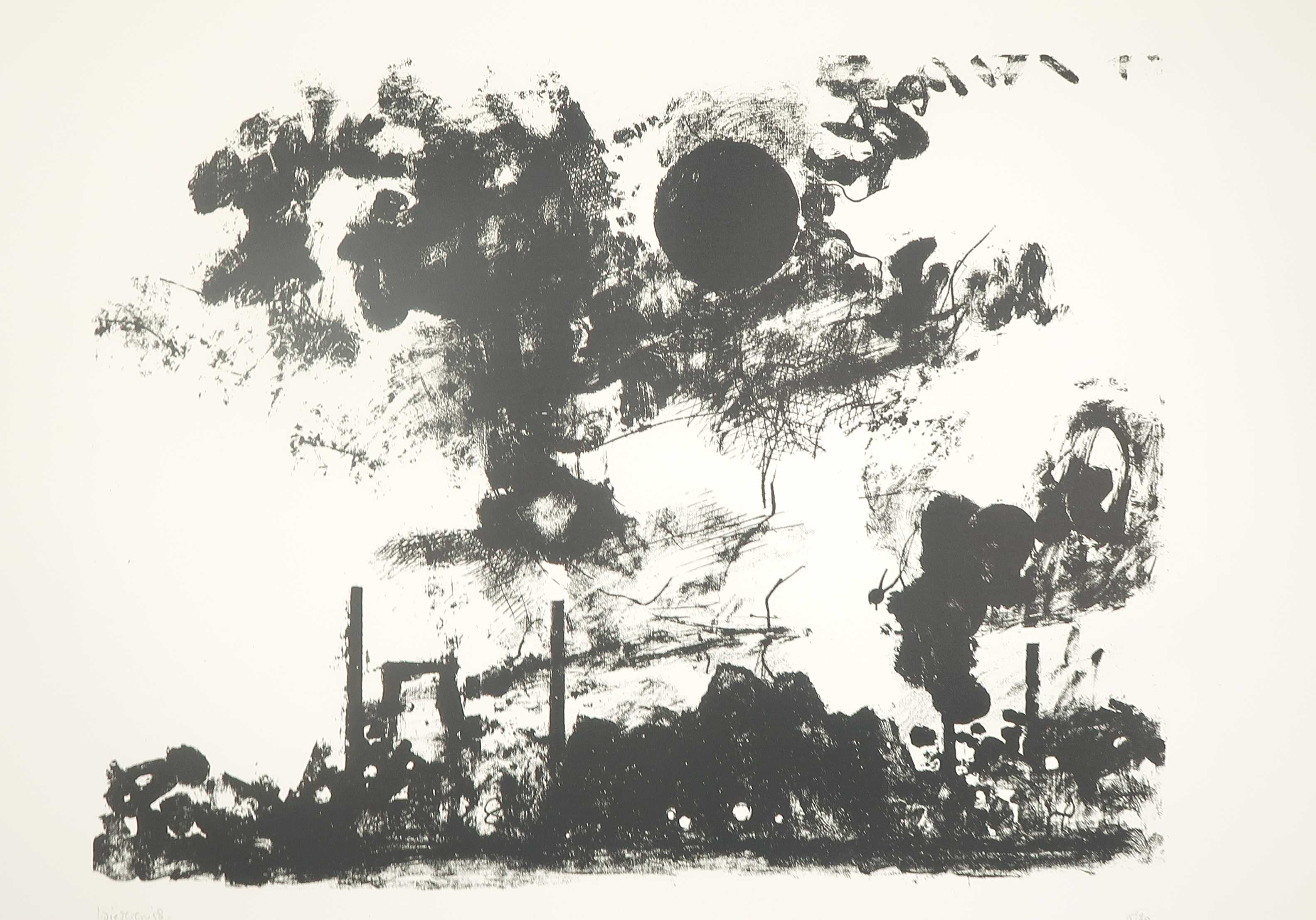 Jef Diederen - Litho, Zonder titel verkocht voor € 35!