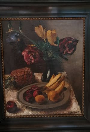 Conrad Kickert - Stilleven met tulpen en fruit (Laatste keer!!) kopen? Bied vanaf 400!