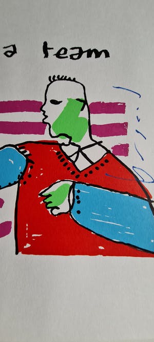 Buy Herman Brood - We're a team - gesigneerd - 550 ex.? Bid from 1!