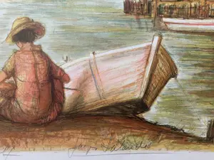 AcheterJaques Lalande - Litho, Titel, Les petits pecheurs.? Enchérissez de 50!
