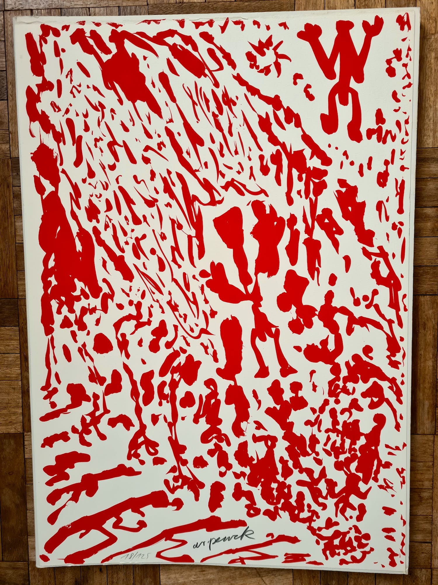 A.R. Penck - Zonder titel verkocht voor € 250!