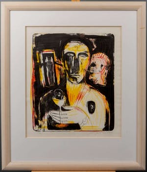 Mimmo Paladino - Ingelijste litho: Come in uno specchio - 1989 kopen? Bied vanaf 495!