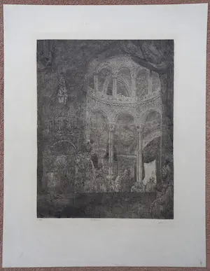 Marius Bauer - Portaal van een moskee, ets kopen? Bied vanaf 295!