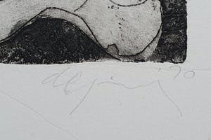 Jacqueline de Jong - Ets: 'Compositie met figuren' kopen? Bied vanaf 50!