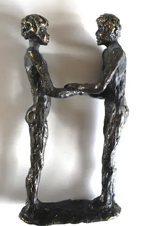 Astrid Veldhuyzen-Koppen - 2 bronzen figuren kopen? Bied vanaf 50!