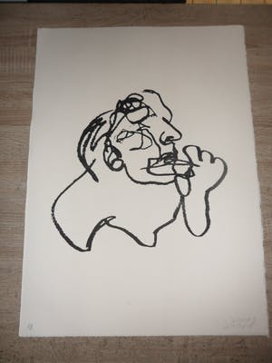 Peter Klashorst - Litho. Gezicht. kopen? Bied vanaf 35!