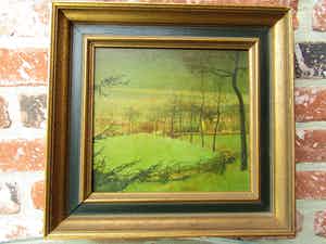 Niet of onleesbaar gesigneerd - Grauwe ochtend in de bergen verkocht voor € 1!