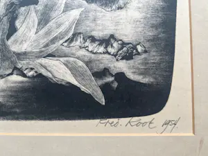 Fred Koot - handgesigneerde litho | 'zonder titel' | 1954 kopen? Bied vanaf 50!