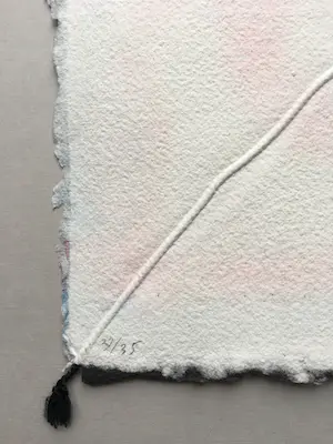 Shinkichi Tajiri - aquagravure ’Knoop’ - minimalistisch en kleurrijk - 1993- oplage 35 kopen? Bied vanaf 375!