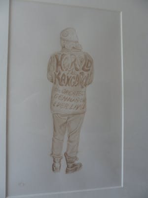 Ben Haring - Harold the Kangoroo, penseeltekening in sepia uit 1981 kopen? Bied vanaf 20!