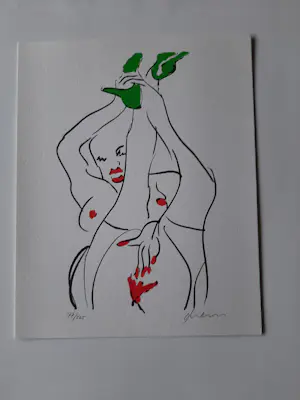 Peter Diem - Zeefdruk, Naakt kopen? Bied vanaf 40!