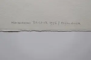 Herman Berserik - Monochrome 1976 Ets "vrouwelijk naakt en pierrot" - eigen druk exemplaar kopen? Bied vanaf 36!