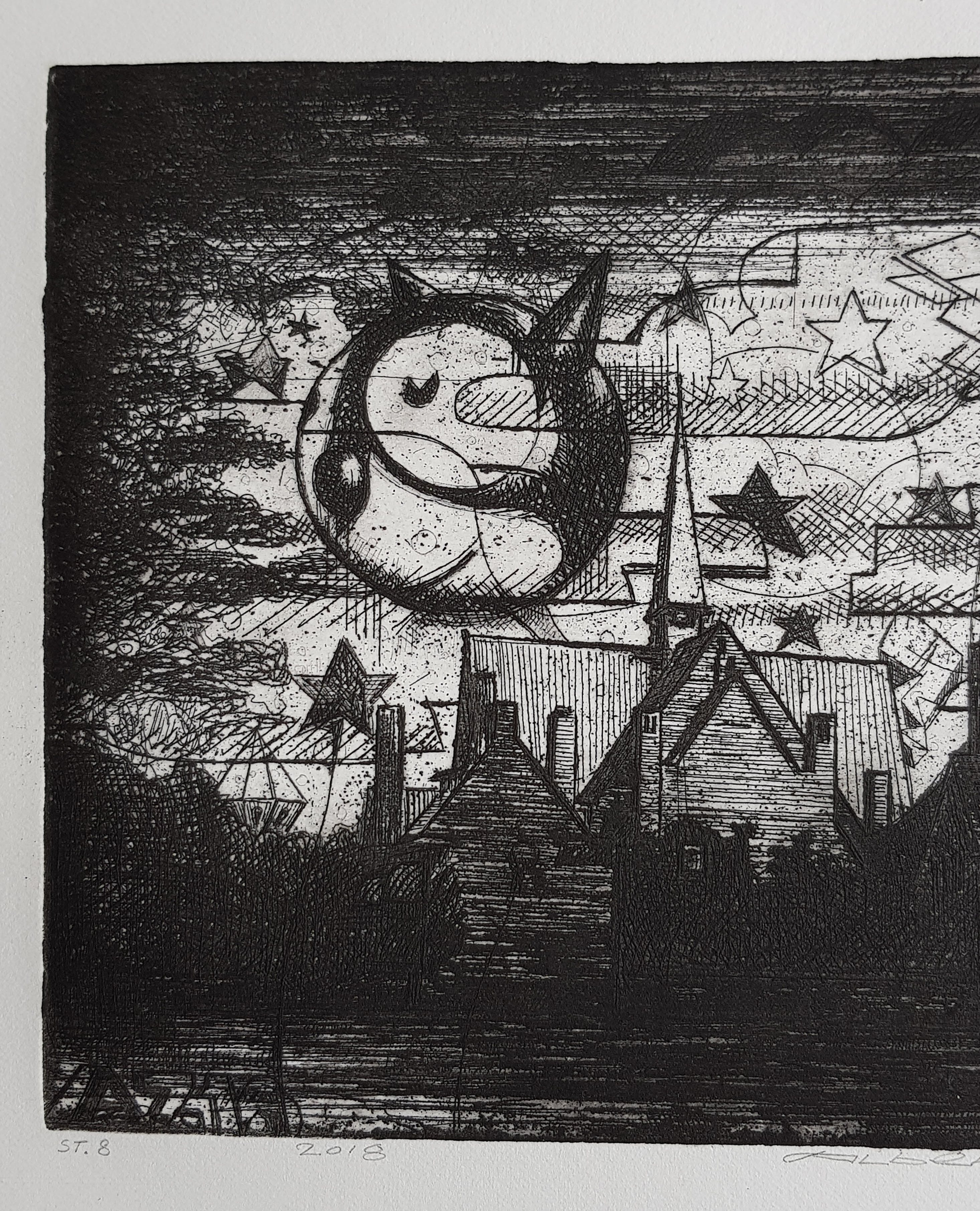 Albert Zwaan - Landschap met een kerk kopen? Bied vanaf 10!