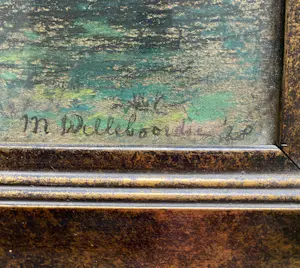 Marie Willeboordse - Landschap met ophaalbrug kopen? Bied vanaf 59!