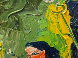 Niet of onleesbaar gesigneerd - Abstract kleurrijk werk kopen? Bied vanaf 1!