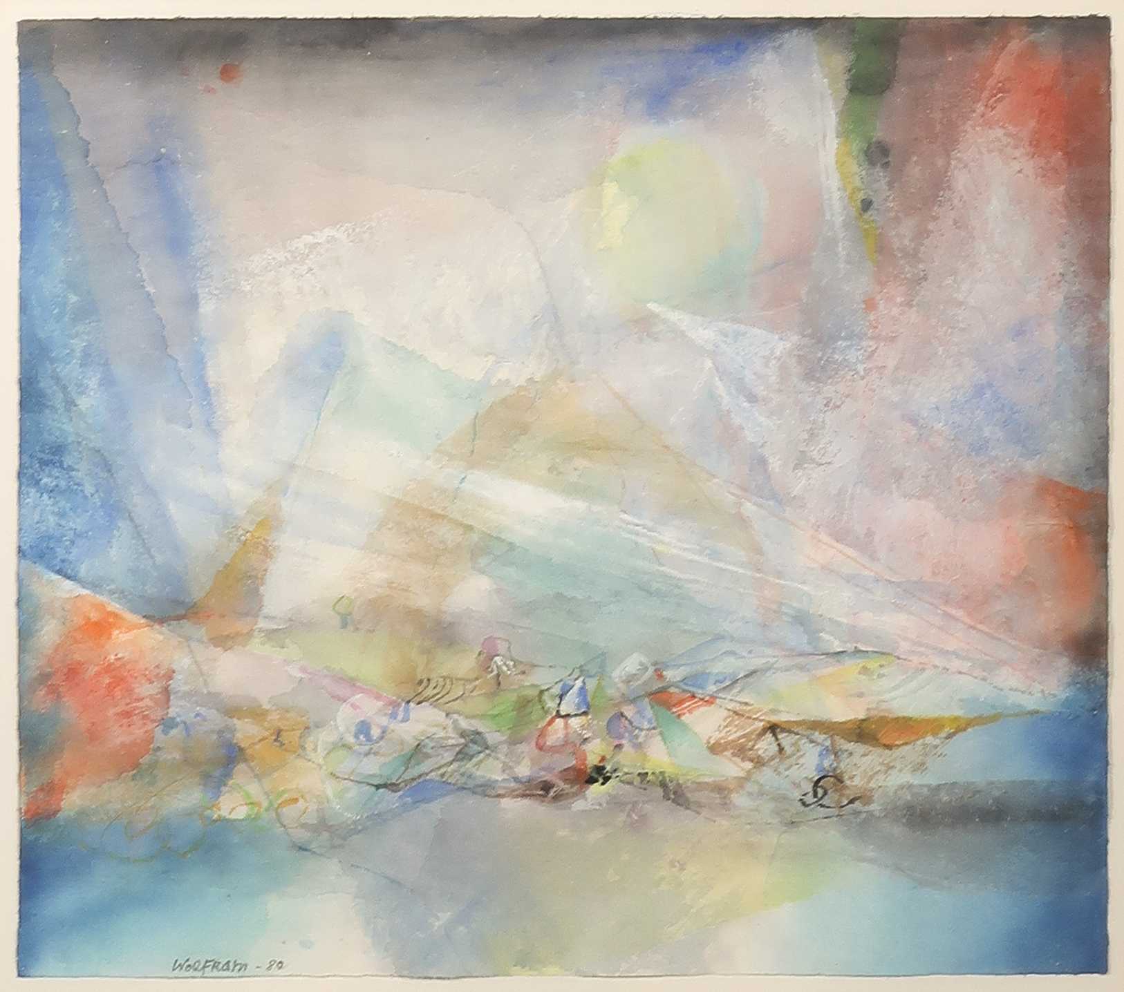 Wolfram Aichele - Aquarel, Zonder titel - Ingelijst kopen? Bied vanaf 1!