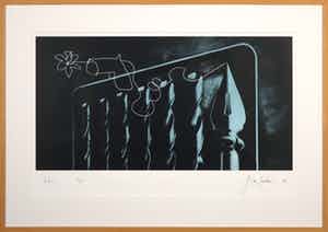 Rob Scholte - Zeefdruk, Pacifisme - Ingelijst (Groot) verkocht voor € 100!