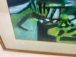 Hans van den Krommenacker - Landschap in groen kopen? Bied vanaf 10!