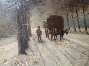 H. Hermans - Winterlandschap kopen? Bied vanaf 99!