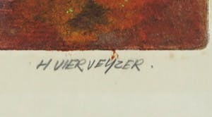 Henk Vierveijzer - Kleurenets en aquatint, Figuurstudie kopen? Bied vanaf 1!