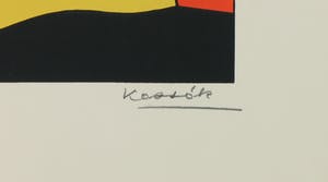 Lajos Kassak - Zeefdruk, Constructivistische voorstelling kopen? Bied vanaf 100!