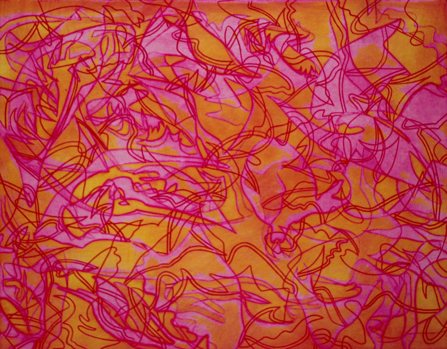 Hector Saunier - kleurenlitho, titel "eau vive" - 1971 verkocht voor € 50!