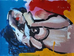 Peter Klashorst - Gemengde techniek - Handgesigneerd !!! kopen? Bied vanaf 90!