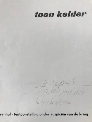 Toon Kelder - Lot van 2 litho's - Abstracte voorstellingen - 1965 kopen? Bied vanaf 1!