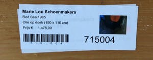 Marie-Louise Schoenmakers - Olieverf op doek, Red Sea - Ingelijst (Zeer groot) kopen? Bied vanaf 150!