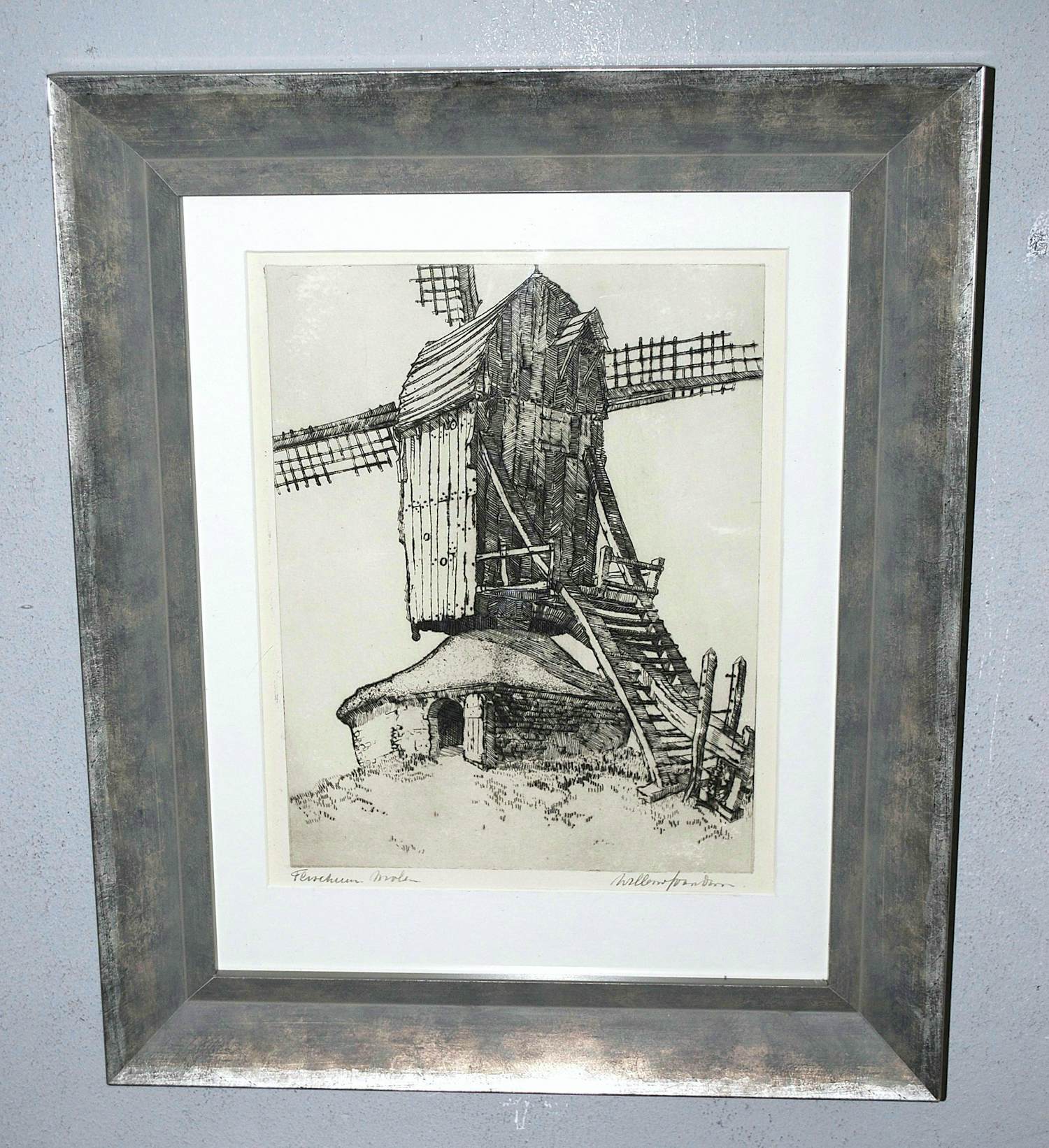 Willem van Dam - 2 standerdmolens - Terschuur & 1 andere kopen? Bied vanaf 75!