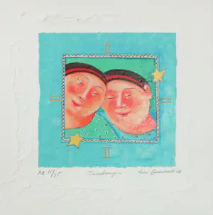 Ada Breedveld - Lot van twaalf zeefdrukken, volledige Sterrenbeelden - serie kopen? Bied vanaf 200!