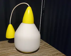 AcheterNiet of onleesbaar gesigneerd - Vintage Space Age hanglamp? Enchérissez de 1!