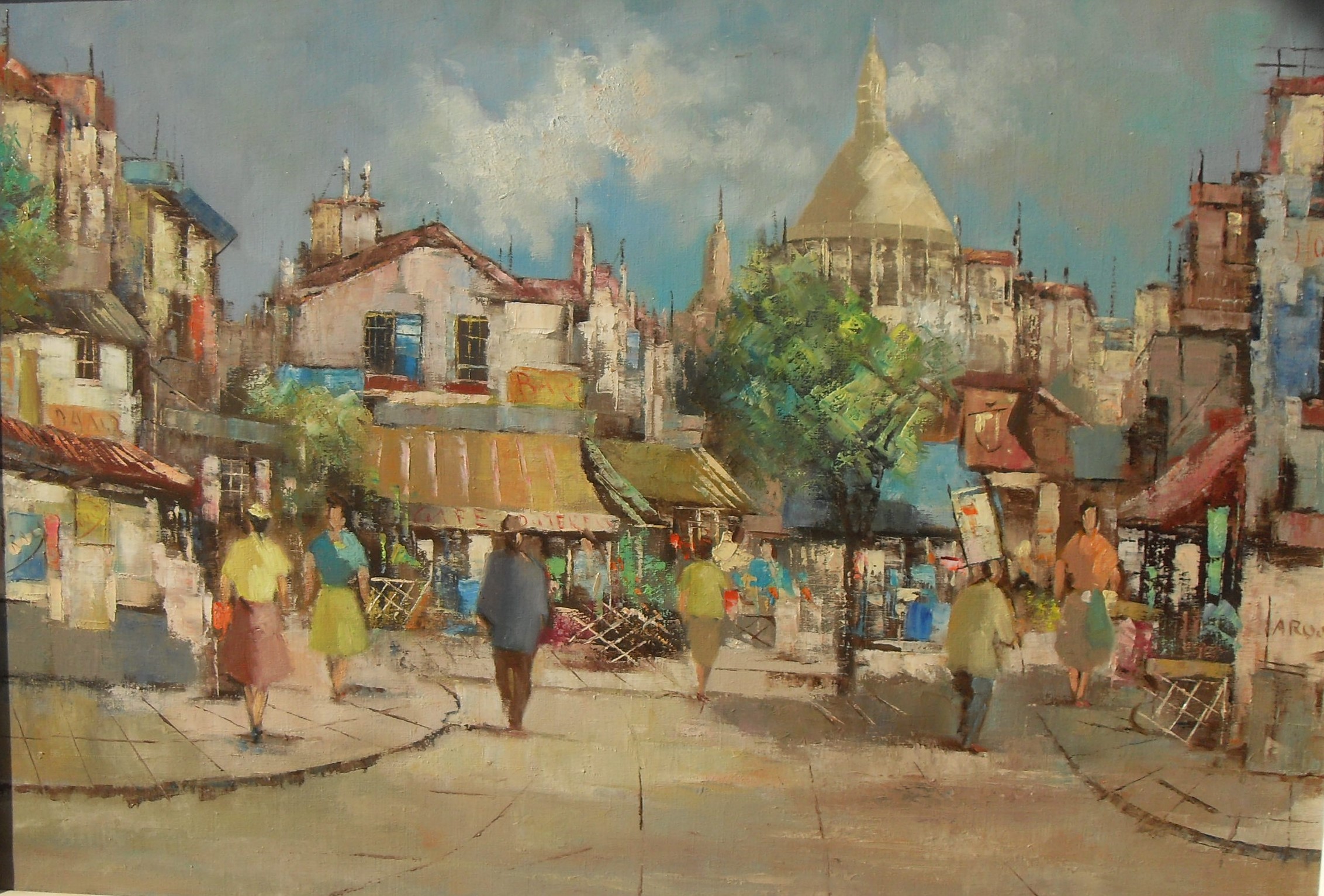 Niet of onleesbaar gesigneerd - Place du Tetre PARIJS  kopen? Bied vanaf 1!