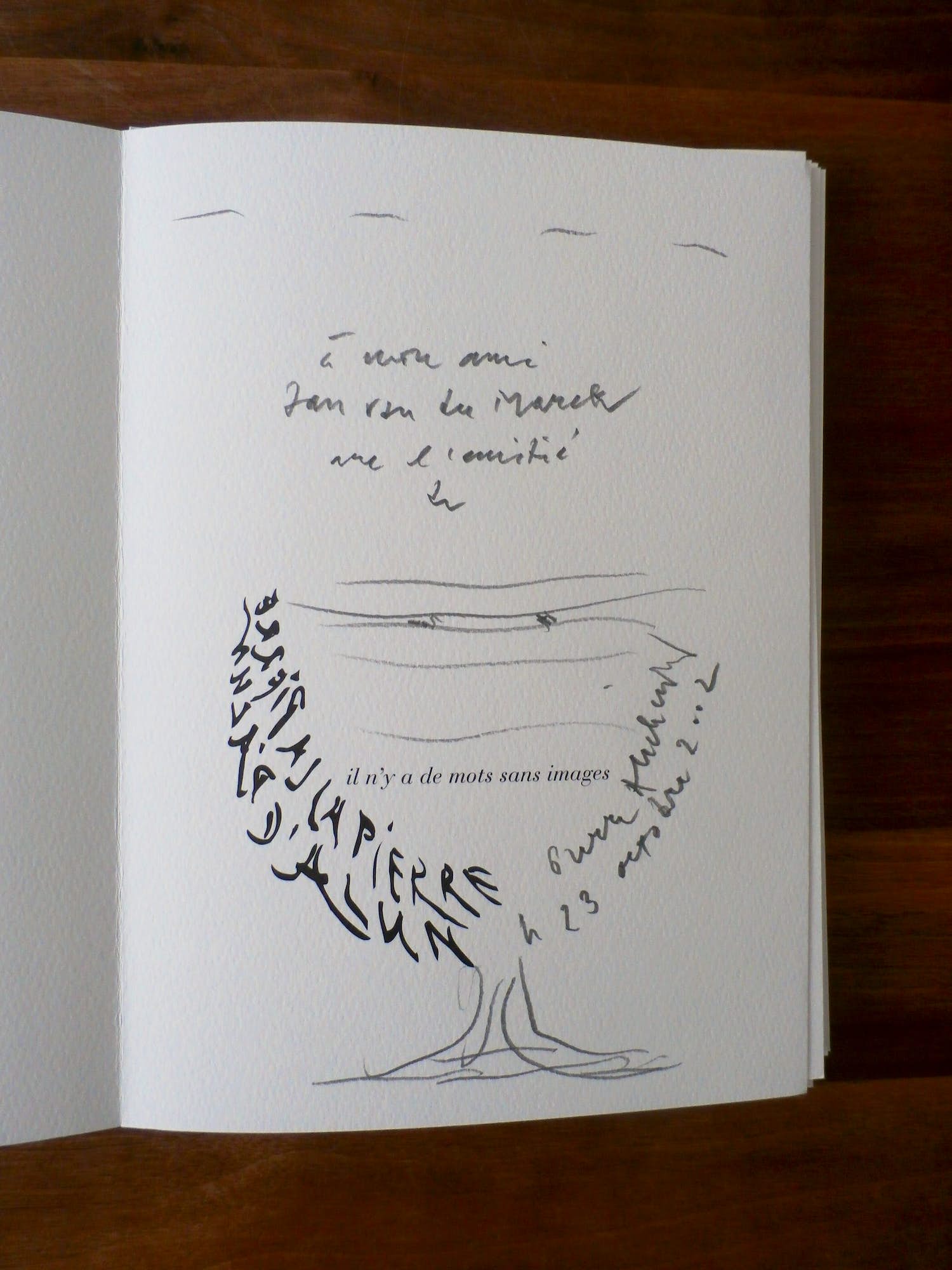 Pierre Alechinsky - originele tekening in boek + 10 litho's verkocht voor € 175!