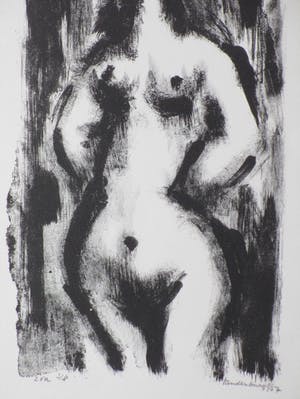 Flip van der Burgt - Eva - Houtsnede kopen? Bied vanaf 30!