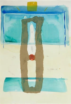 Natascha Frid - Aquarel op papier, Zonder titel kopen? Bied vanaf 1!