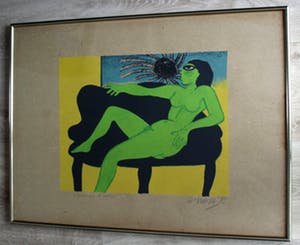 Corneille - Ingelijste litho:laatste proefdruk - 1985 kopen? Bied vanaf 150!