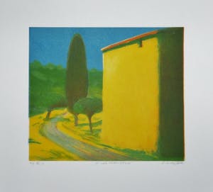 Elmar Gille - Elmar Gille, Reliëfdiepdruk, Op weg naar Pienza kopen? Bied vanaf 45!