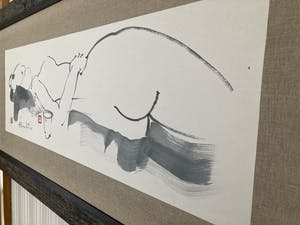 Alain Bonnefoit - Naakt in sumi-e stijl kopen? Bied vanaf 750!