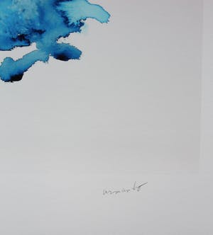 Armando - giclee: abstract - Komposition in blau - 2015 - ( oplage slechts 25 stuks) kopen? Bied vanaf 109!