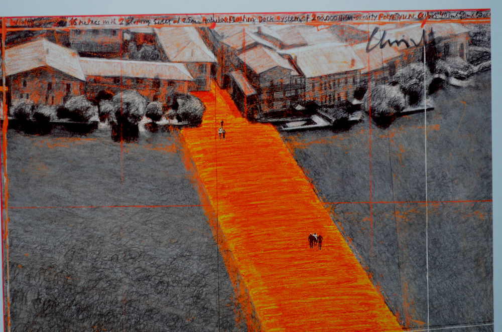 Christo - The Floating Piers=grote offset + stof=handgesigneerd kopen? Bied vanaf 58!