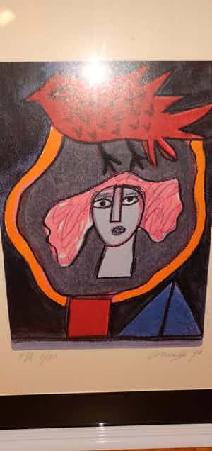 Corneille - Litho Les cheveux roses verkocht voor € 95!