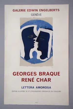 Georges Braque - Het Paar - Lettera Amorosa - Tentoonstellingsposter in beperkte oplage - 1963 kopen? Bied vanaf 350!
