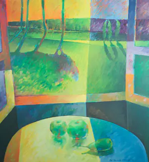 Phil Vermeer-Weterings - Olieverf op doek, Uitzicht - Ingelijst kopen? Bied vanaf 150!